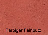 Farbiger Feinputz
